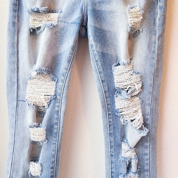 KanCan High Rise Ankle Skinny Distressed Jeans - Picture 3 of 6